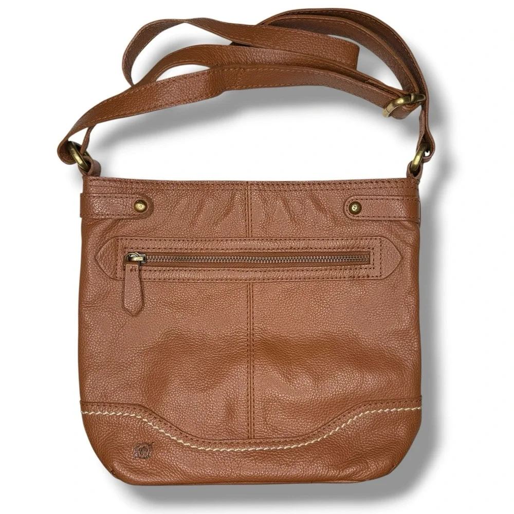 Born Bucket Crossbody Leather Handbag Bag‎ Camel Tan Leather